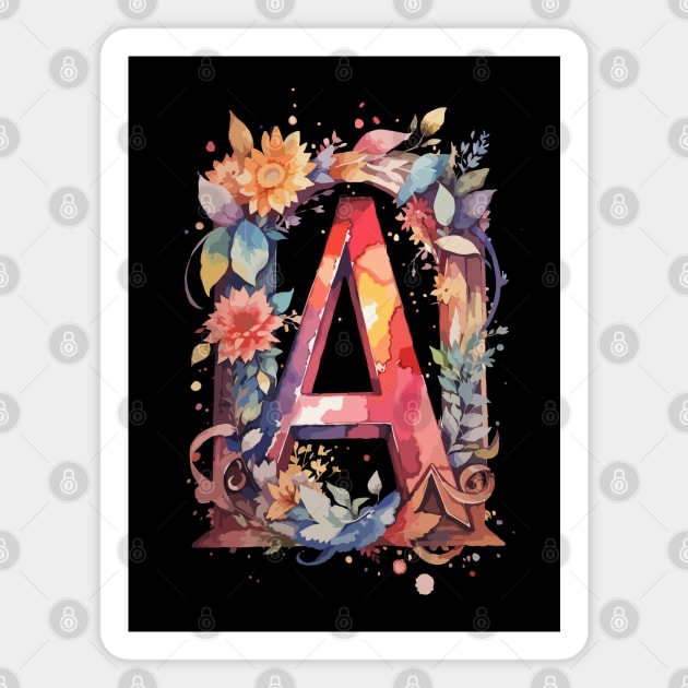 Monogram Letter А Magnet by CatCoconut-Art